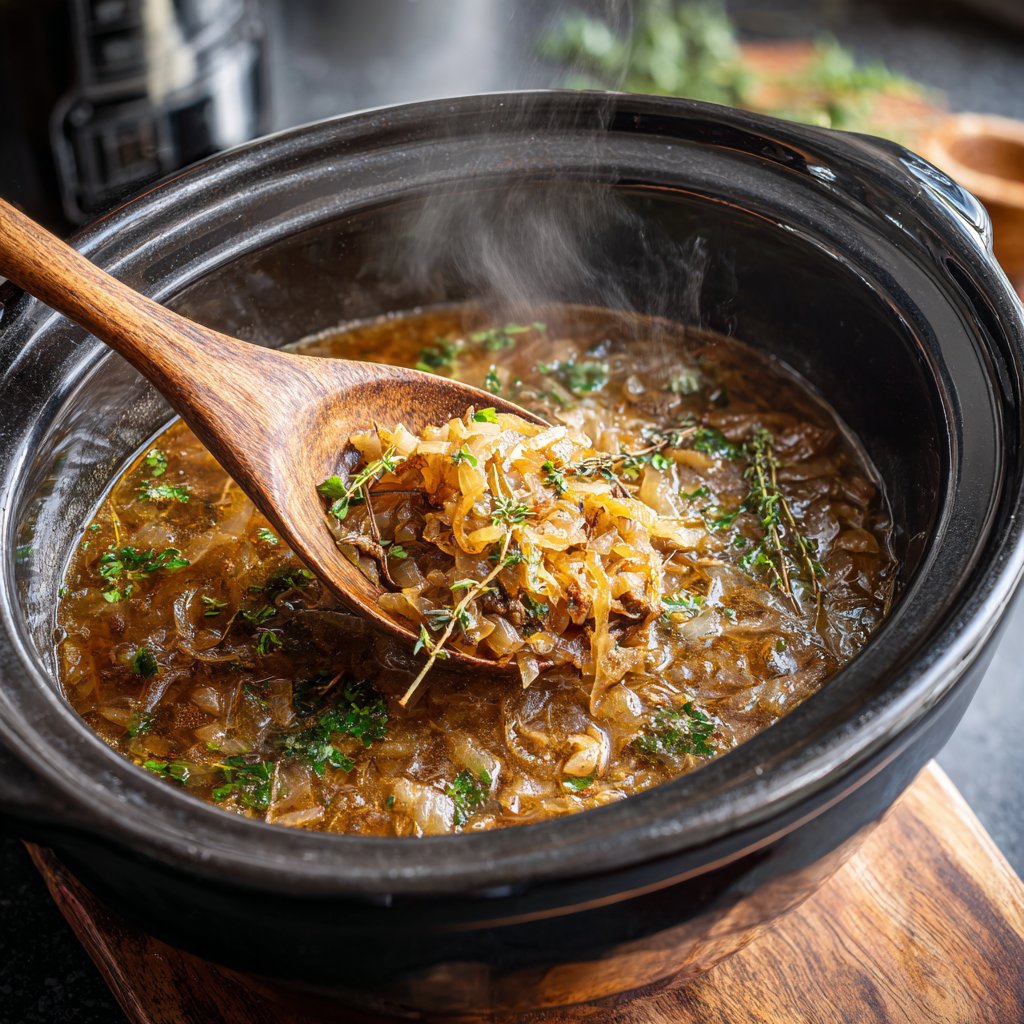 Slow Cooker Onion Boil