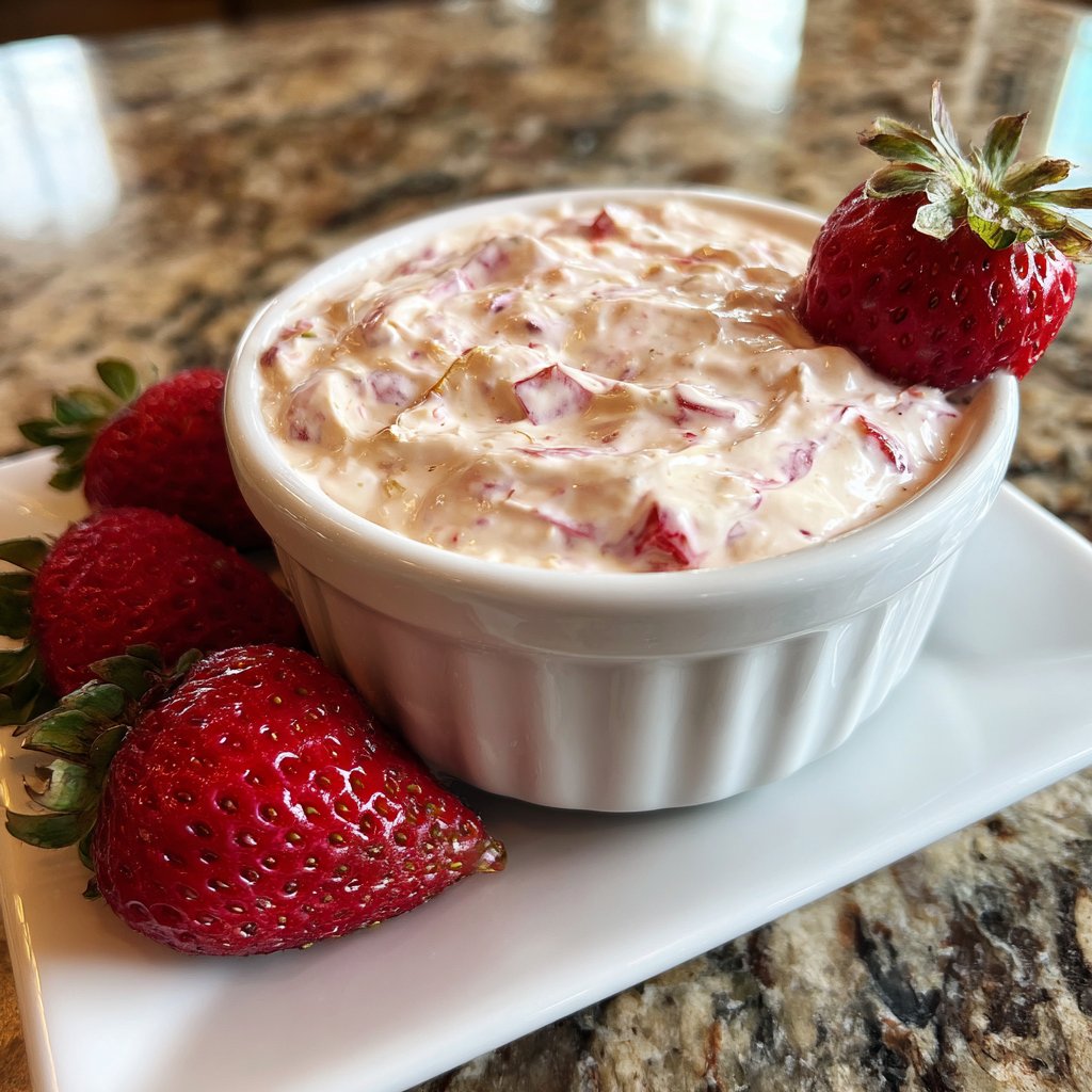 Creamy Strawberry Yogurt Dip
