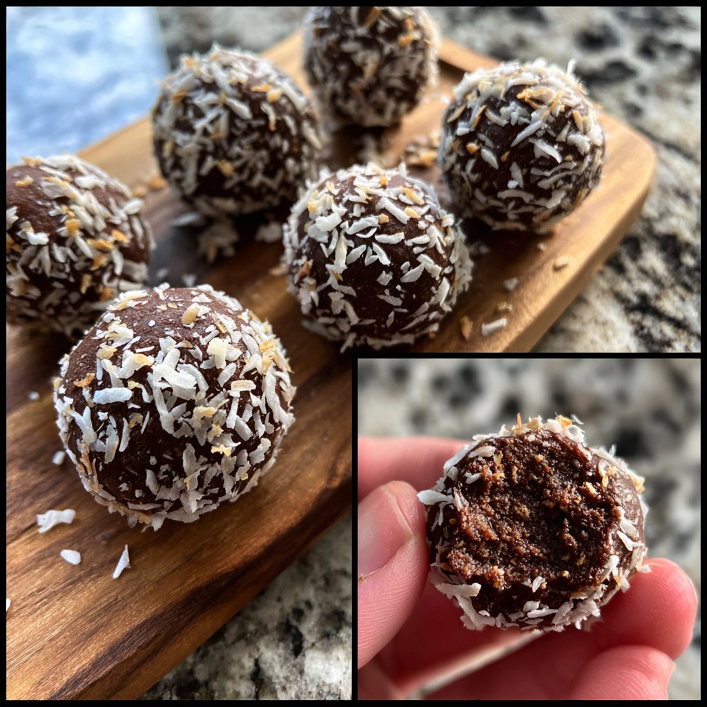 Sweet Chocolate Coconut Truffles