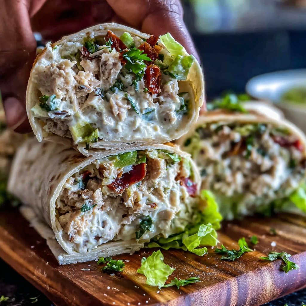 Avocado Tuna Salad Wraps