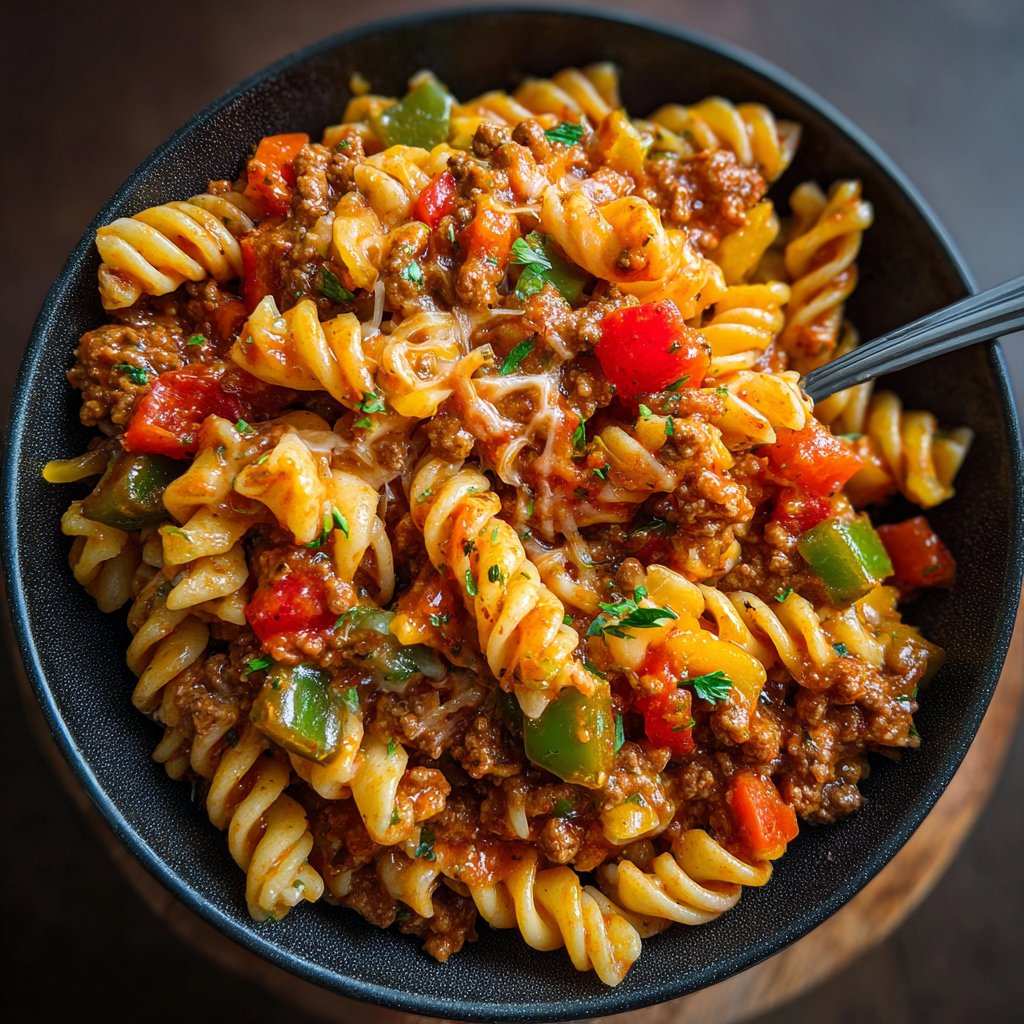 Scrumptious Taco Pasta Medley