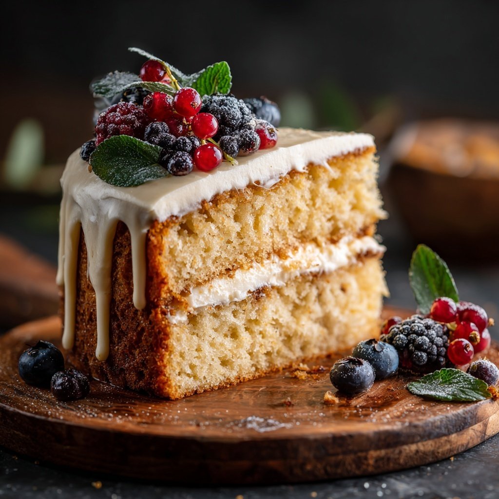 Dessert Vanilla Sponge Cake