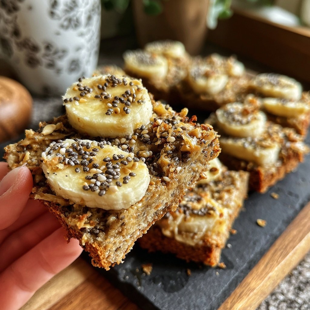 Chunky Peanut Butter and Banana Nibbles