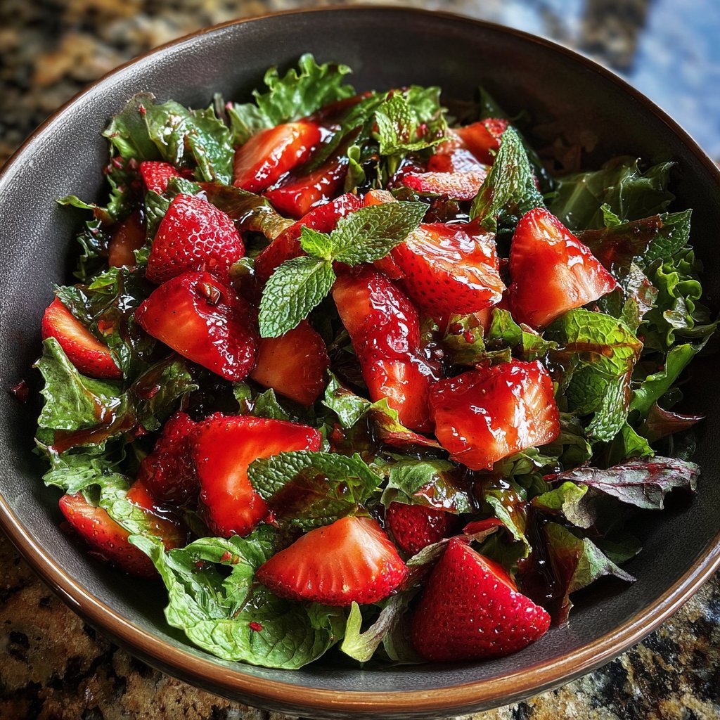 Lemon-Balsamic Strawberry Salad